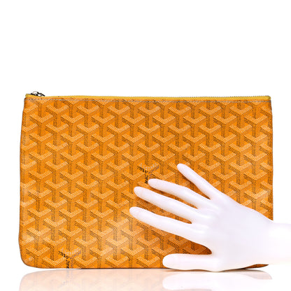 Goyard Goyardine Senat Pochette MM Yellow 2 of 20