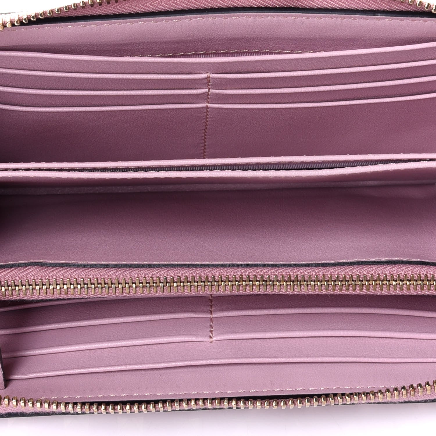 Valentino Garavani Calfskin Rockstud Zip Around Wallet Cipria 4 of 6