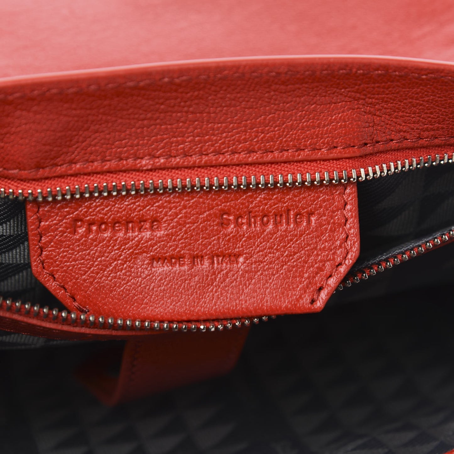 Lambskin Medium PS1 Satchel True Red