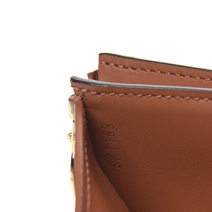 Louis Vuitton Monogram Flower Lock Compact Wallet Caramel 7 of 10