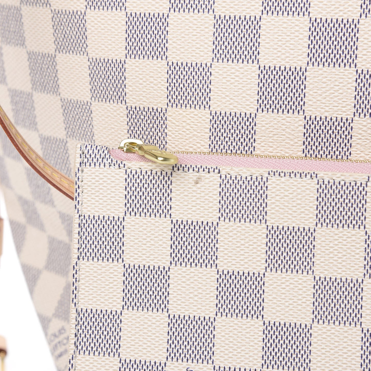 Damier Azur Neo Neverfull MM Rose Ballerine