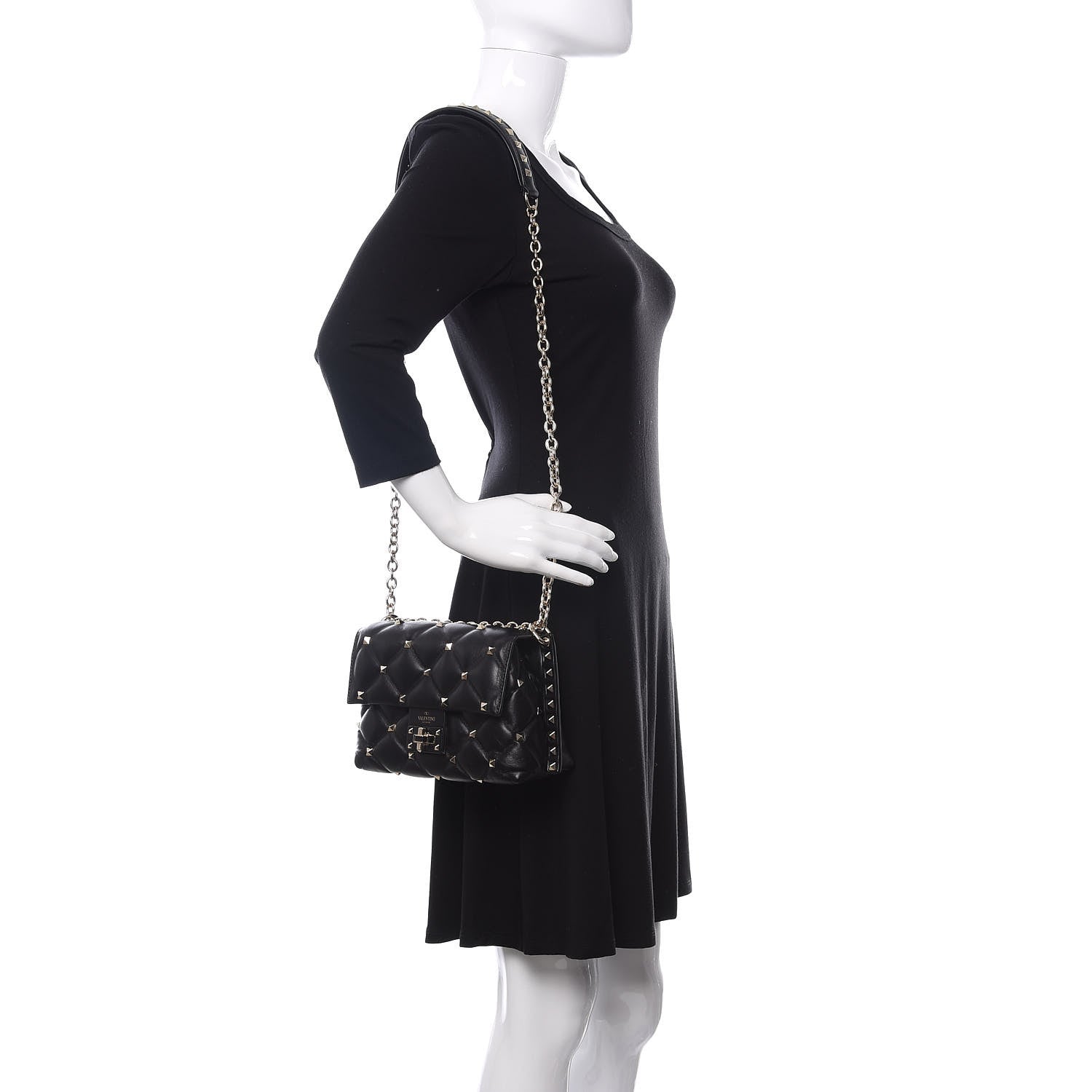 Valentino Garavani Nappa Small Candystud Crossbody Black 3 of 10