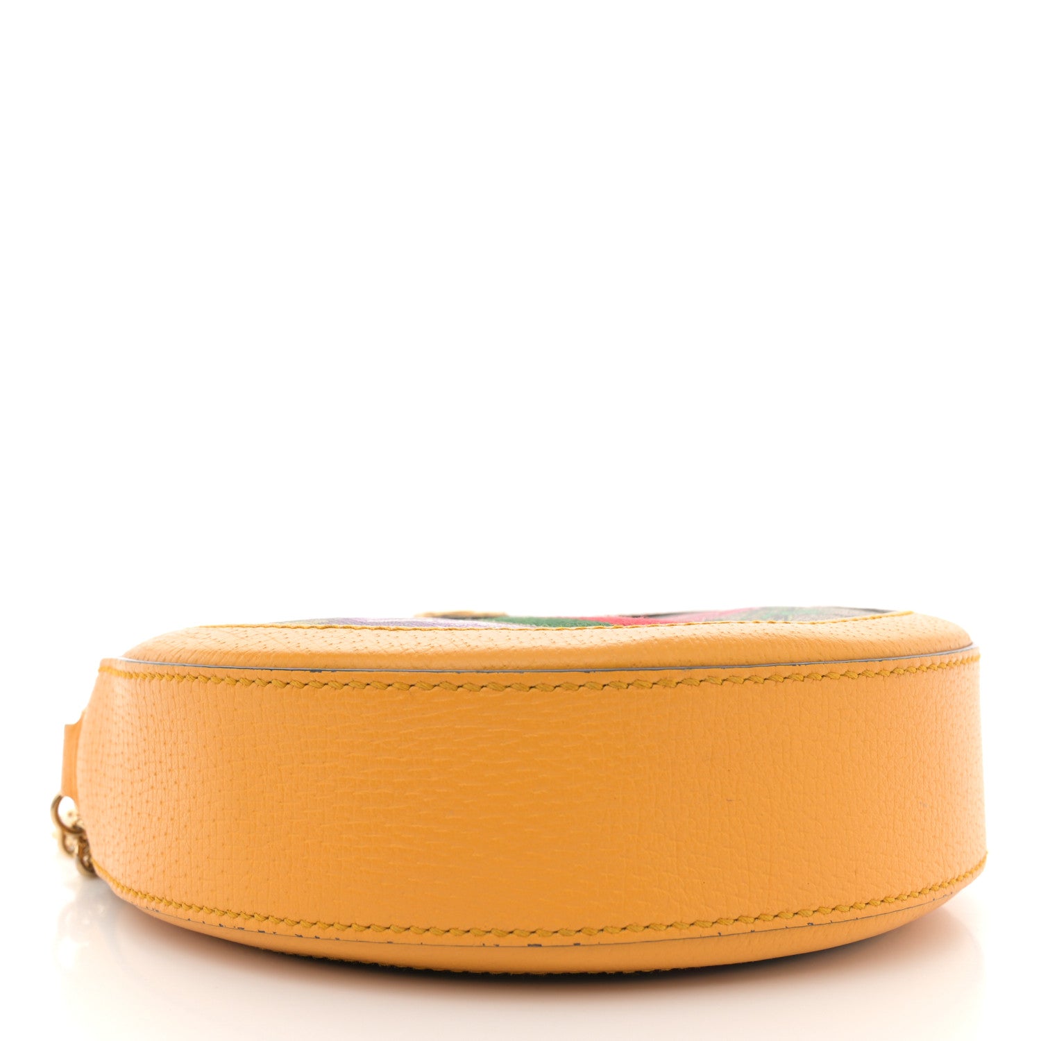 Gucci GG Supreme Monogram Flora Web Mini Ophidia Round Shoulder Bag Beige Multicolor Crop 4 of 14