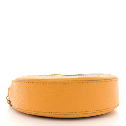 Gucci GG Supreme Monogram Flora Web Mini Ophidia Round Shoulder Bag Beige Multicolor Crop 4 of 14