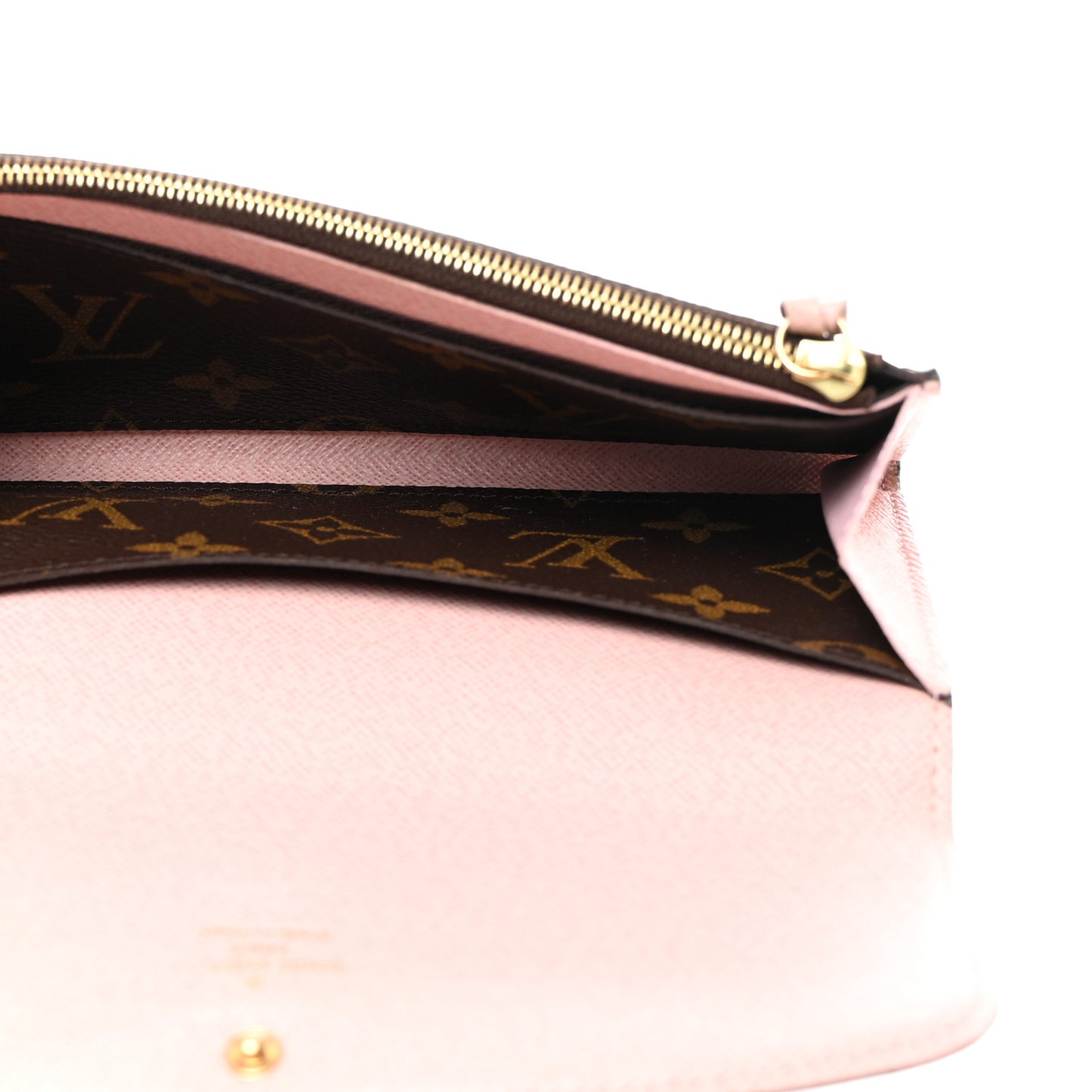 Monogram Emilie Wallet Rose Ballerine