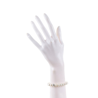 David Yurman Sterling Silver Pearl 8mm Spiritual Bead Bracelet 2 of 5