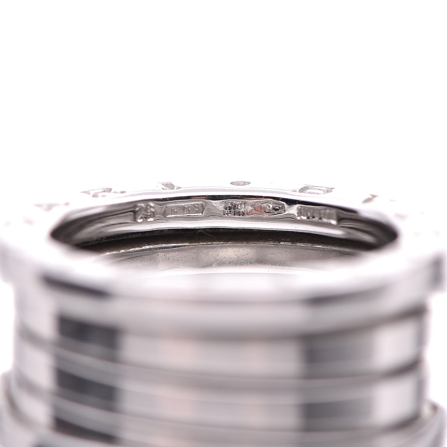 18K White Gold B.Zero1 4 Band Ring 52 6