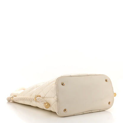 Chanel Crumpled Calfskin En Vogue Rope Hobo Bag White 4 of 11