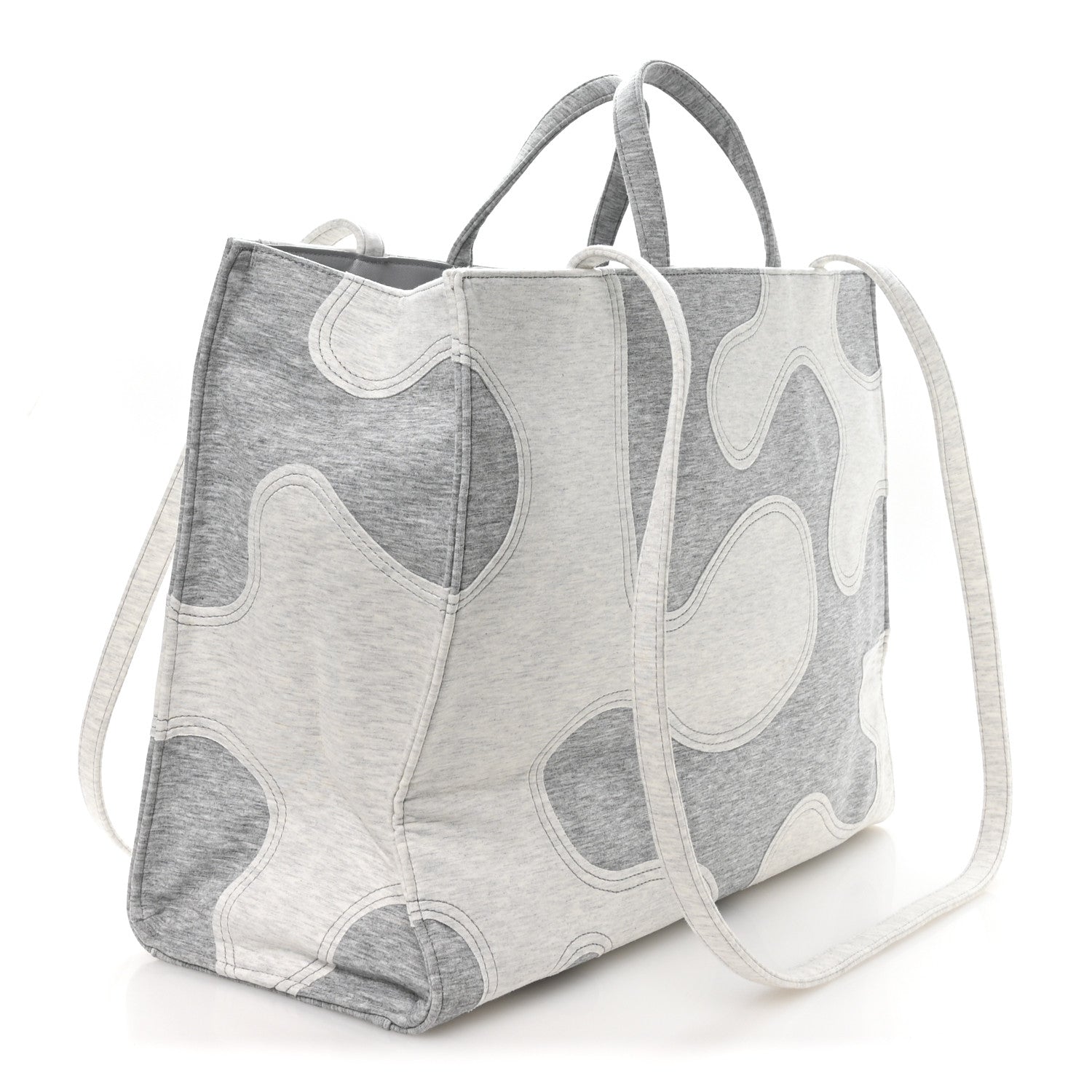 Telfar Jersey Large Camo Shopping Bag Heather Grey 2 of 9