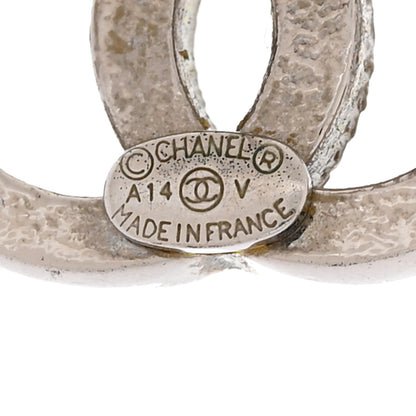 Chanel Crystal CC Earrings Silver 4 of 6