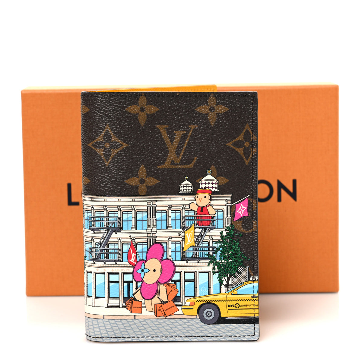 Monogram 2022 Christmas Animation New York Soho Passport Cover Yellow
