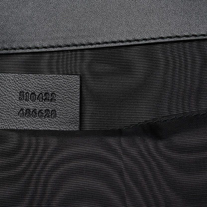 Gucci X SEGA Calfskin GUCCY Stars Portfolio Bag Black Gold 9 of 9