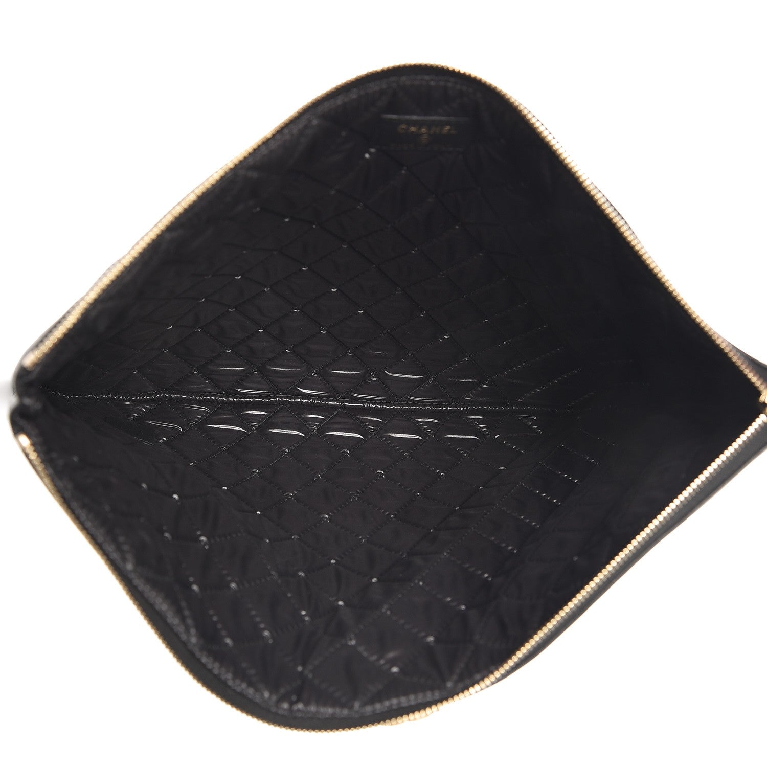 Chanel Caviar Quilted Large Boy Cosmetic Case Black 5 of 10
