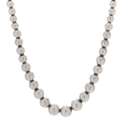Tiffany Sterling Silver HardWear Graduated Ball Necklace 1 of 5