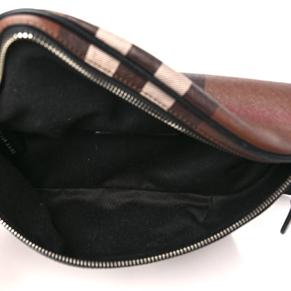 Burberry E-canvas Check Cason Bum Bag Dark Birch Brown 5 of 10