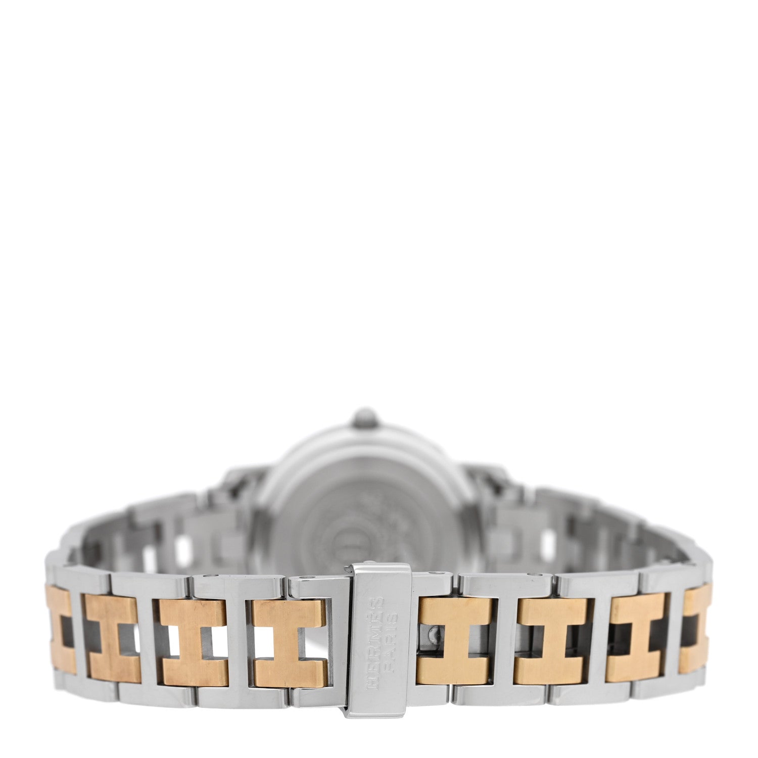 Hermes Stainless Steel 24mm Clipper Quartz Watch Gold 3 of 4