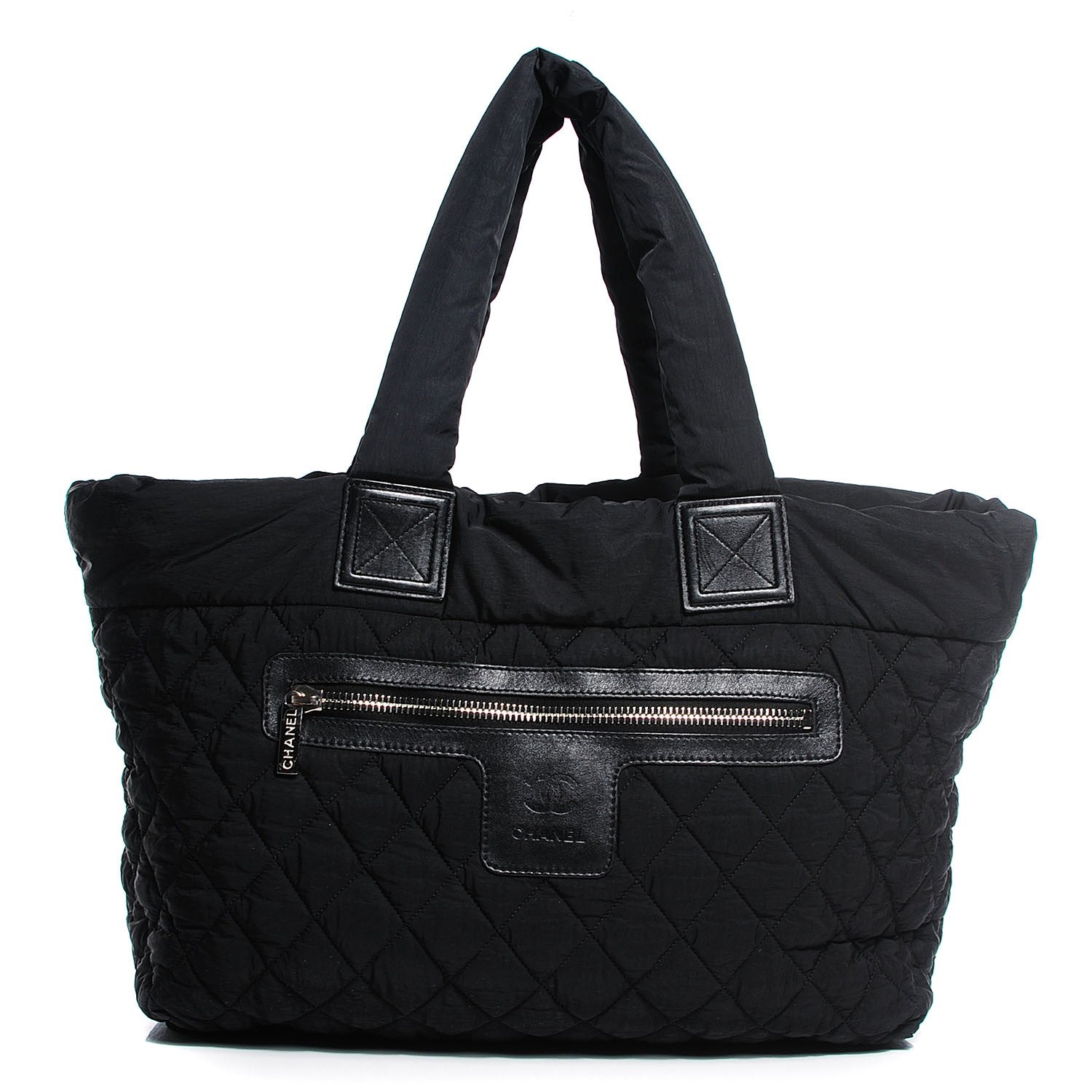 Chanel Nylon Quilted Large Coco Cocoon Tote Black 1 of 7