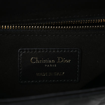Christian Dior Lambskin Cannage Medium Lady Dior Black 6 of 11