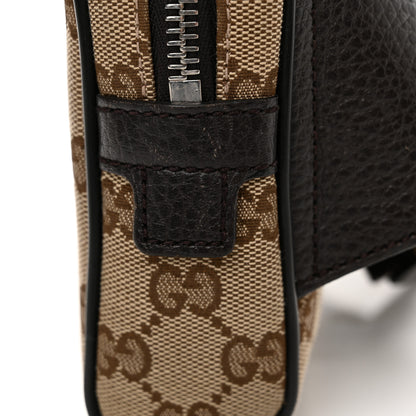 Gucci Monogram Dollar Calfskin Belt Bag Beige Ebony Testa di Moro Marrone Scuro 14 of 14