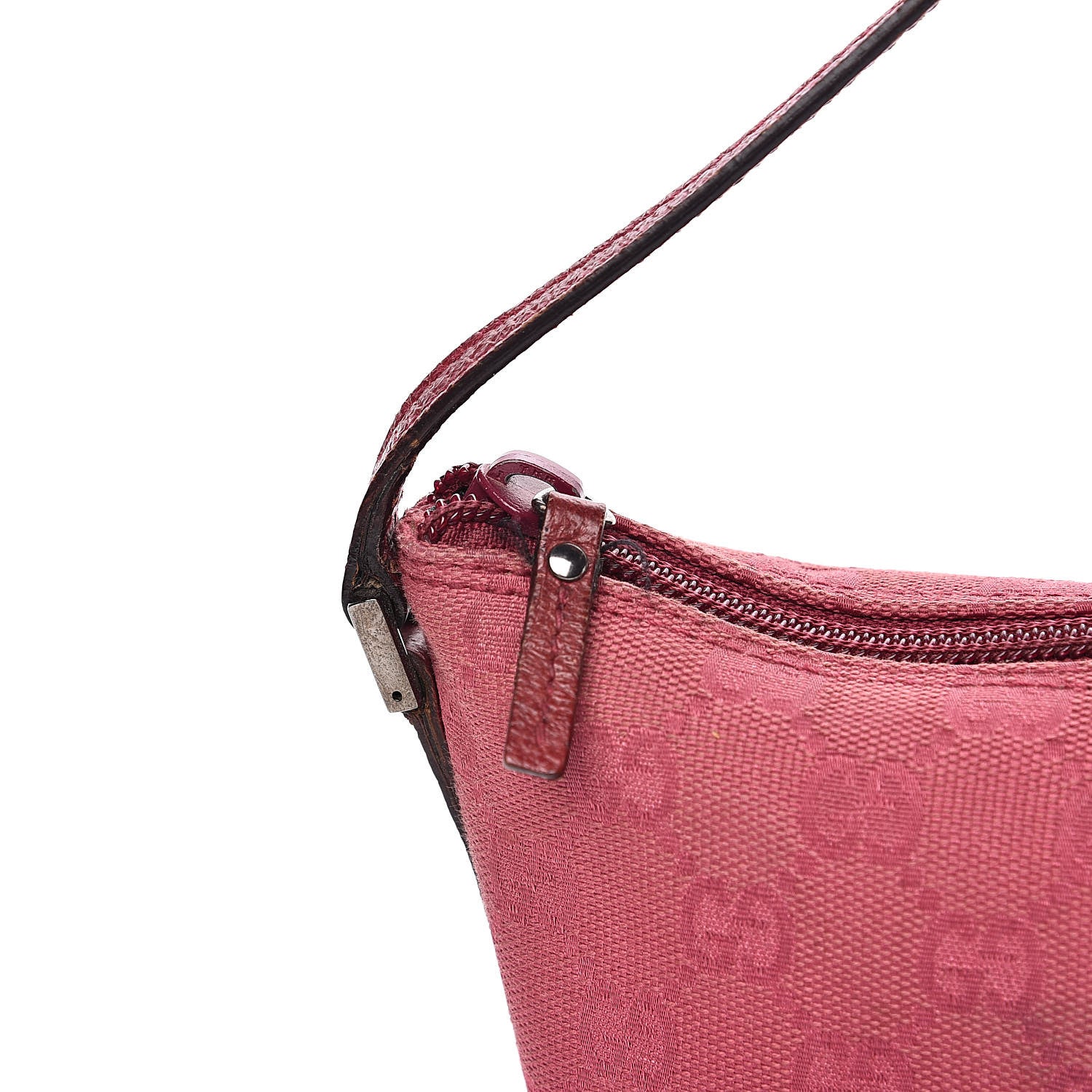 Gucci Monogram Boat Pochette Fuchsia 12 of 13