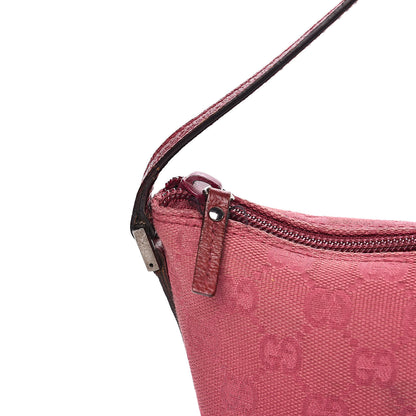 Gucci Monogram Boat Pochette Fuchsia 12 of 13