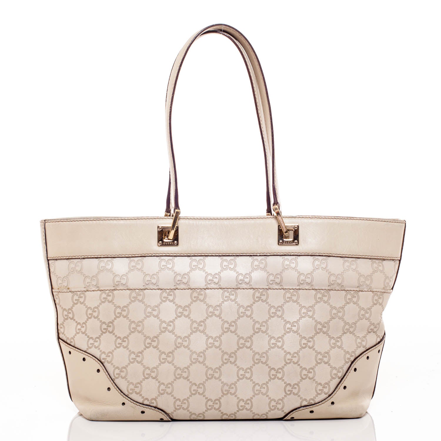 Gucci Guccissima Punch Tote Ivory 3 of 7