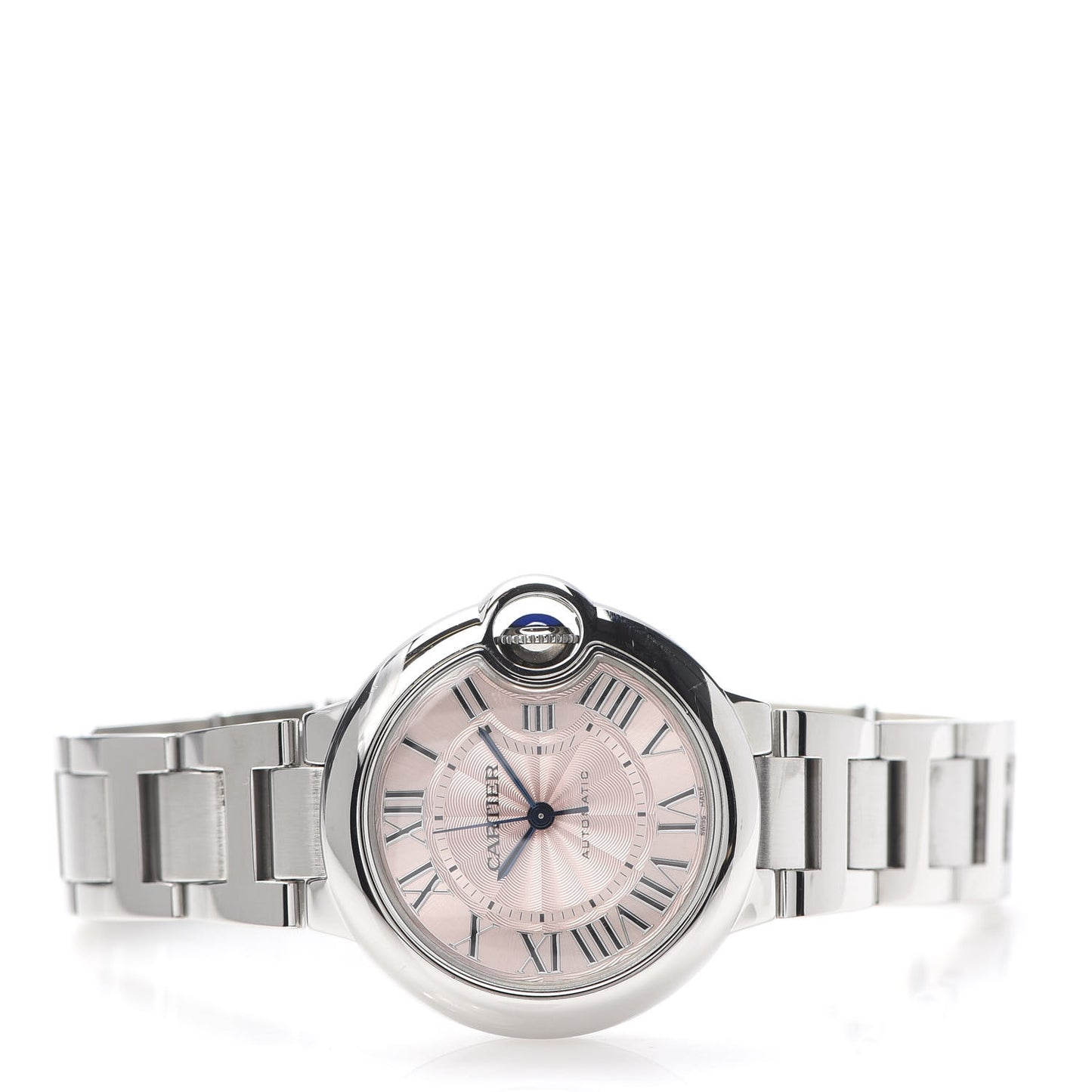 Stainless Steel 33mm Ballon Bleu De Automatic Watch Pink
