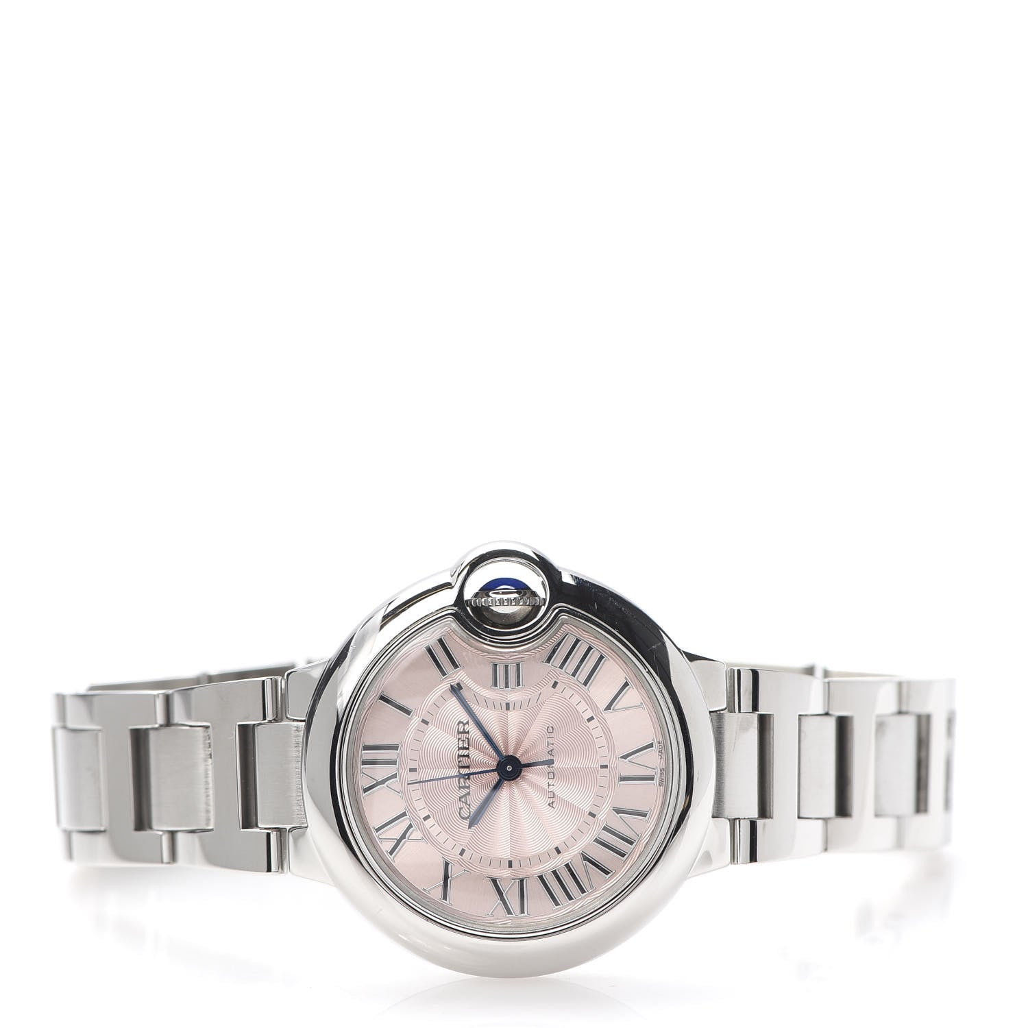 Cartier Stainless Steel 33mm Ballon Bleu De Automatic Watch Pink 3 of 7
