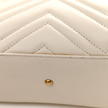 Gucci Calfskin Matelasse Small GG Marmont Tote White 10 of 13
