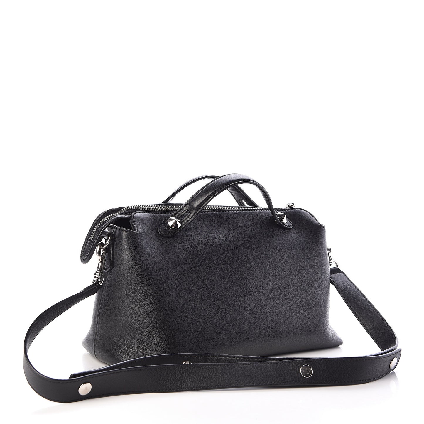 Vitello Dolce Medium By The Way Boston Bag Black