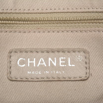 Chanel Grained Calfskin CC Pocket Tote Navy Blue 6 of 7