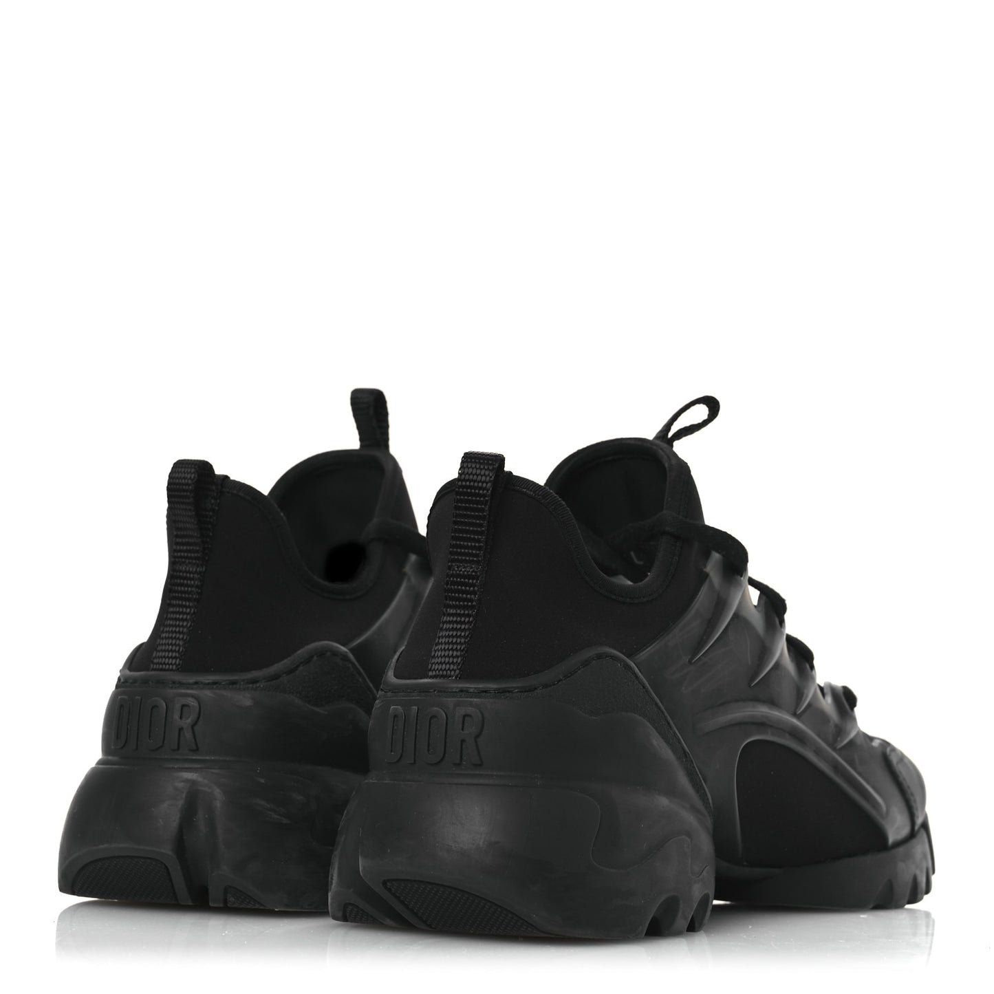 Neoprene Rubber Womens D-Connect Sneakers 37.5 Black