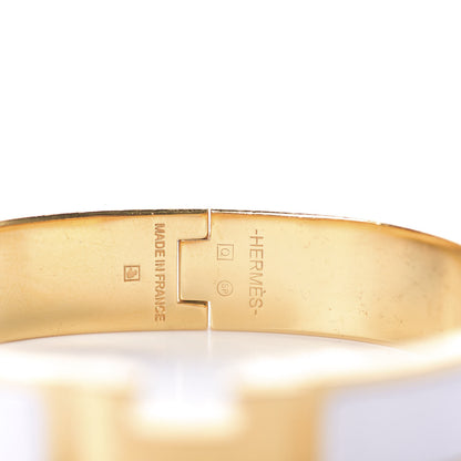 Hermes Enamel Narrow Clic Clac H Bracelet PM White 3 of 4