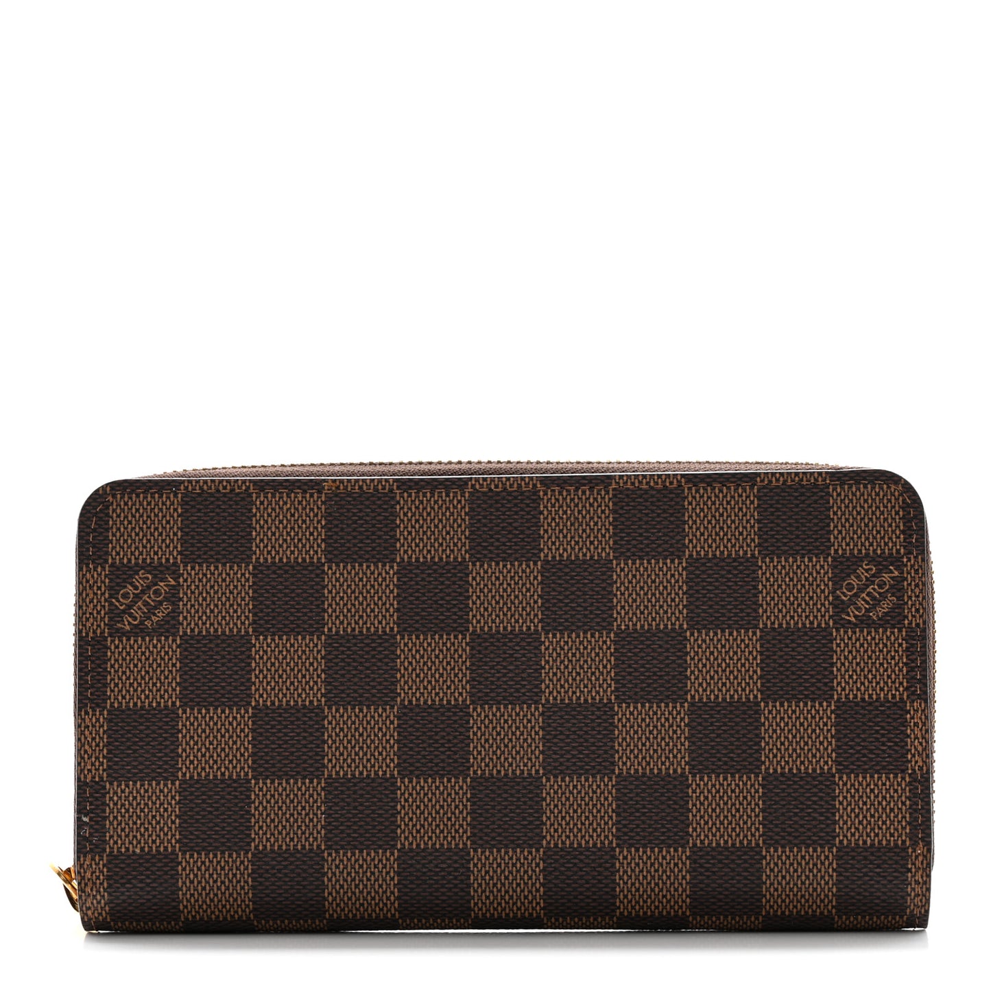Damier Ebene Zippy Wallet Rose Ballerine