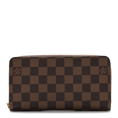 Louis Vuitton Damier Ebene Zippy Wallet Rose Ballerine 1 of 10
