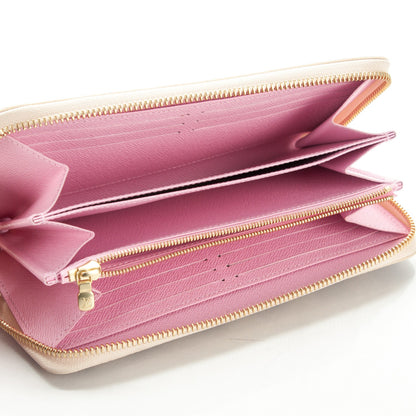 Louis Vuitton Damier Azur 2016 Christmas Animation Zippy Wallet Rose Ballerine 5 of 7
