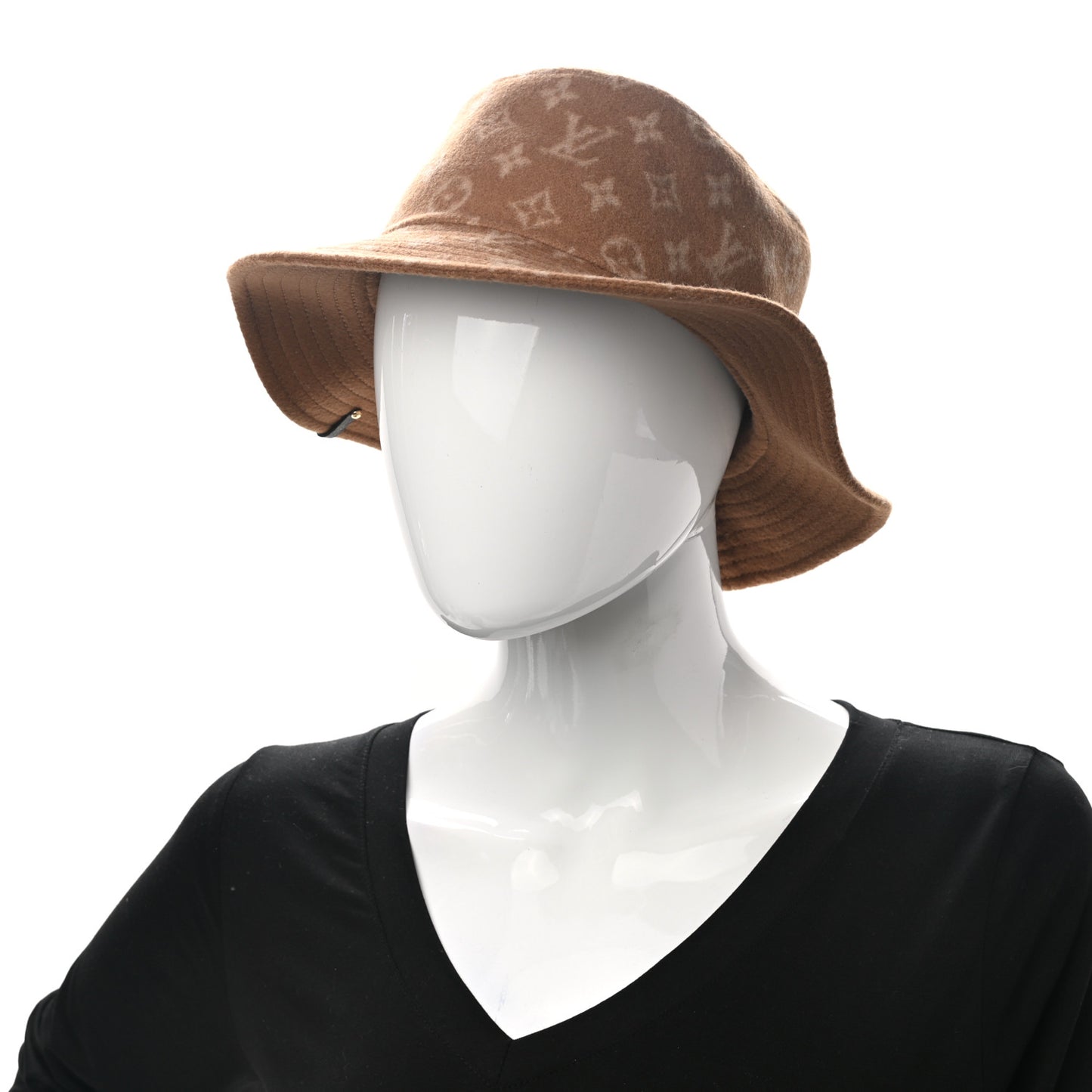 Wool Monogram Carry On Bob Bucket Hat S Beige