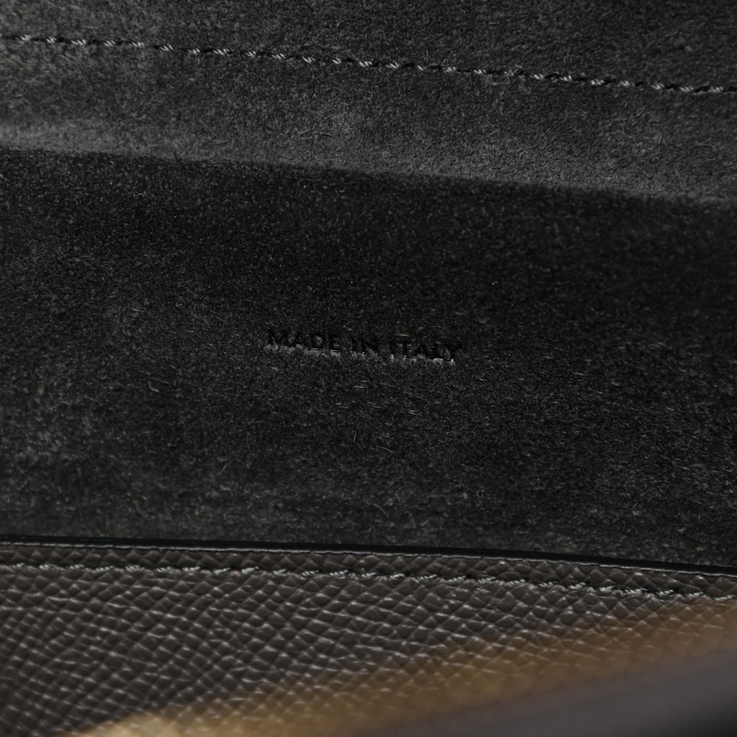 Grained Calfskin Micro Belt Bag Grey