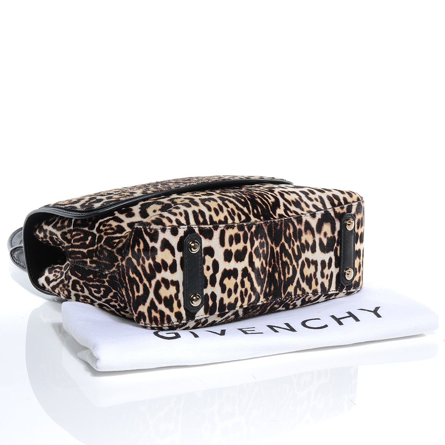 Calf Hair Leopard Print Mirte Saddle Bag