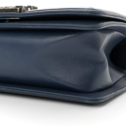 Chanel Lizard Calfskin Small Boy Flap Blue 10 of 11