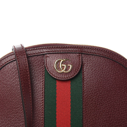 Gucci Textured Calfskin Web Small Ophidia Dome Shoulder Bag Vintage Bordeaux 10 of 10