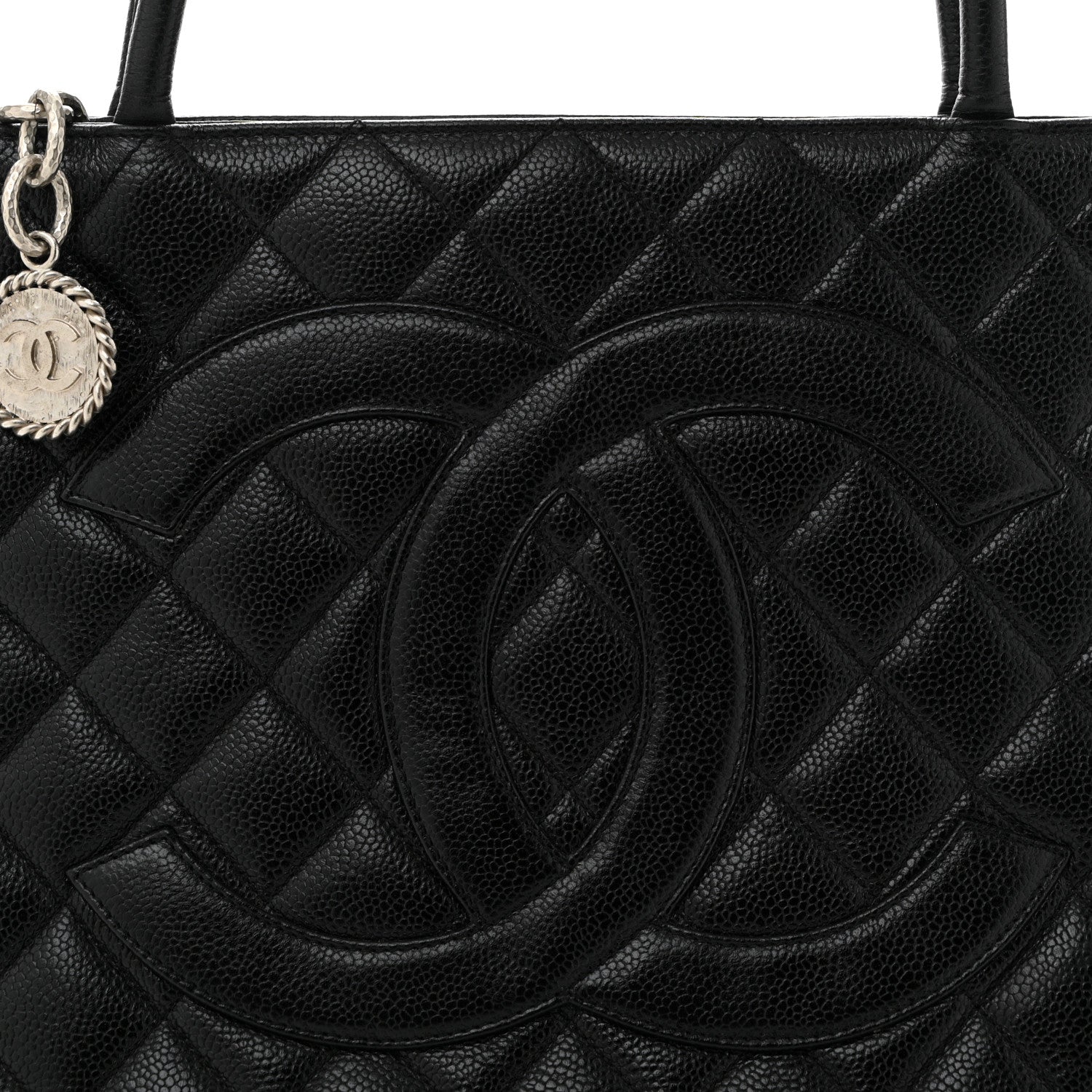 Chanel Caviar Quilted Medallion Tote Black 8 of 10