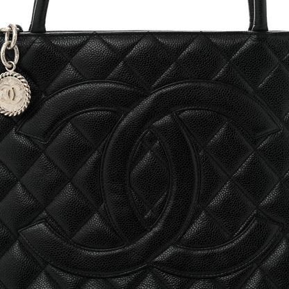 Chanel Caviar Quilted Medallion Tote Black 8 of 10