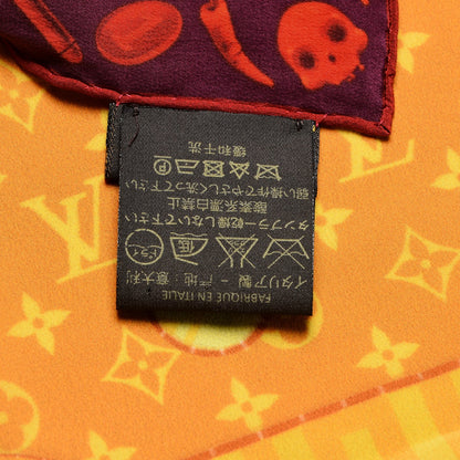 Louis Vuitton Silk Sun Geant Square Scarf Soleil Yellow 4 of 5