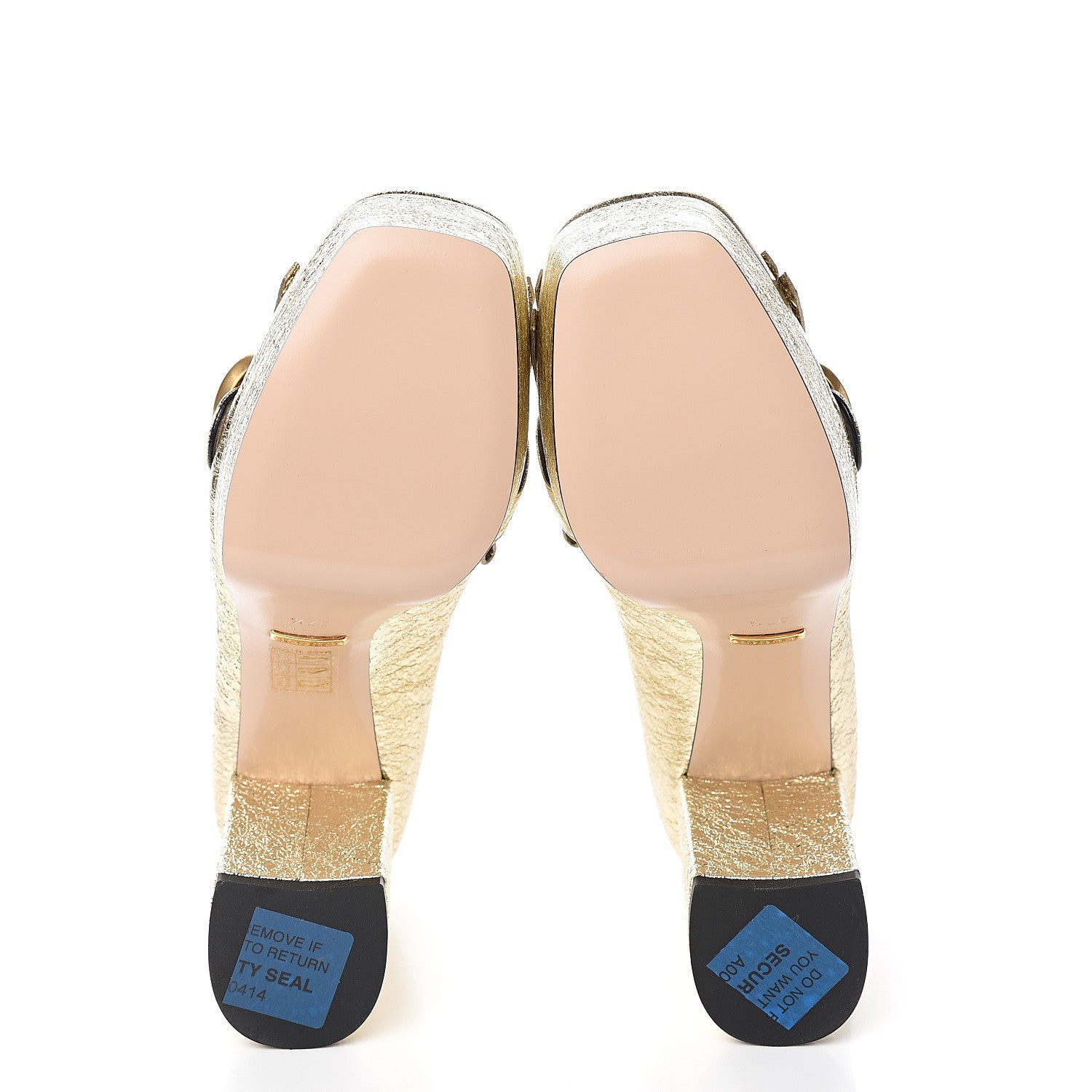 Gucci Galassia GG Marmont Fringe Platform Loafer Pumps 37.5 Platino 5 of 9