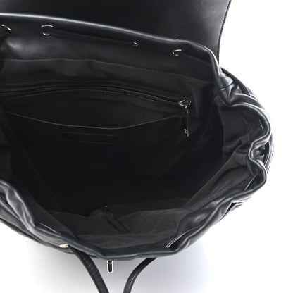 Chanel Calfskin Chevron Quilted Large Urban Spirit Backpack Black 5 of 9