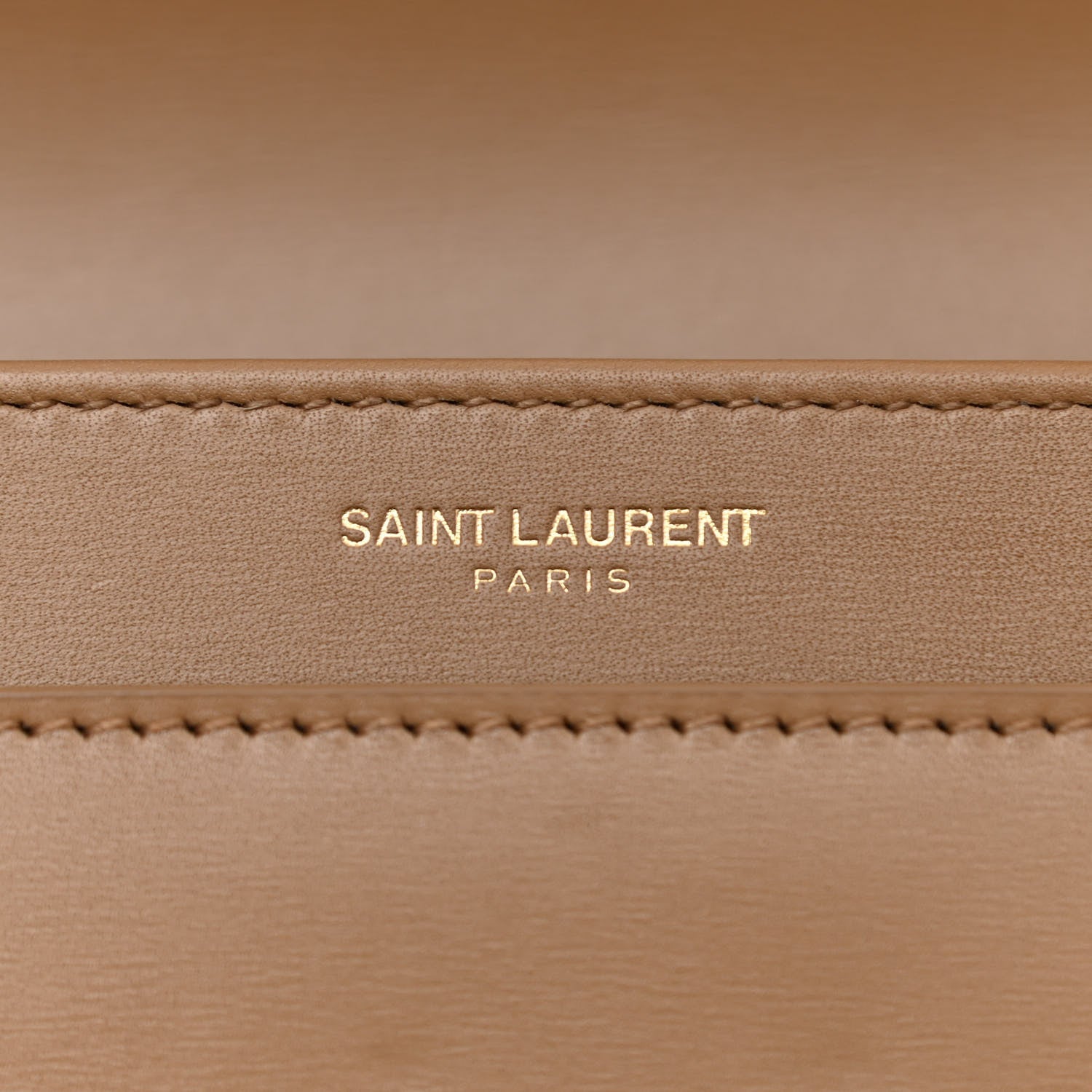 Saint Laurent Box Calfskin Monogram Medium Solferino Satchel Natural Tan 7 of 10