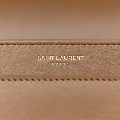 Saint Laurent Box Calfskin Monogram Medium Solferino Satchel Natural Tan 7 of 10