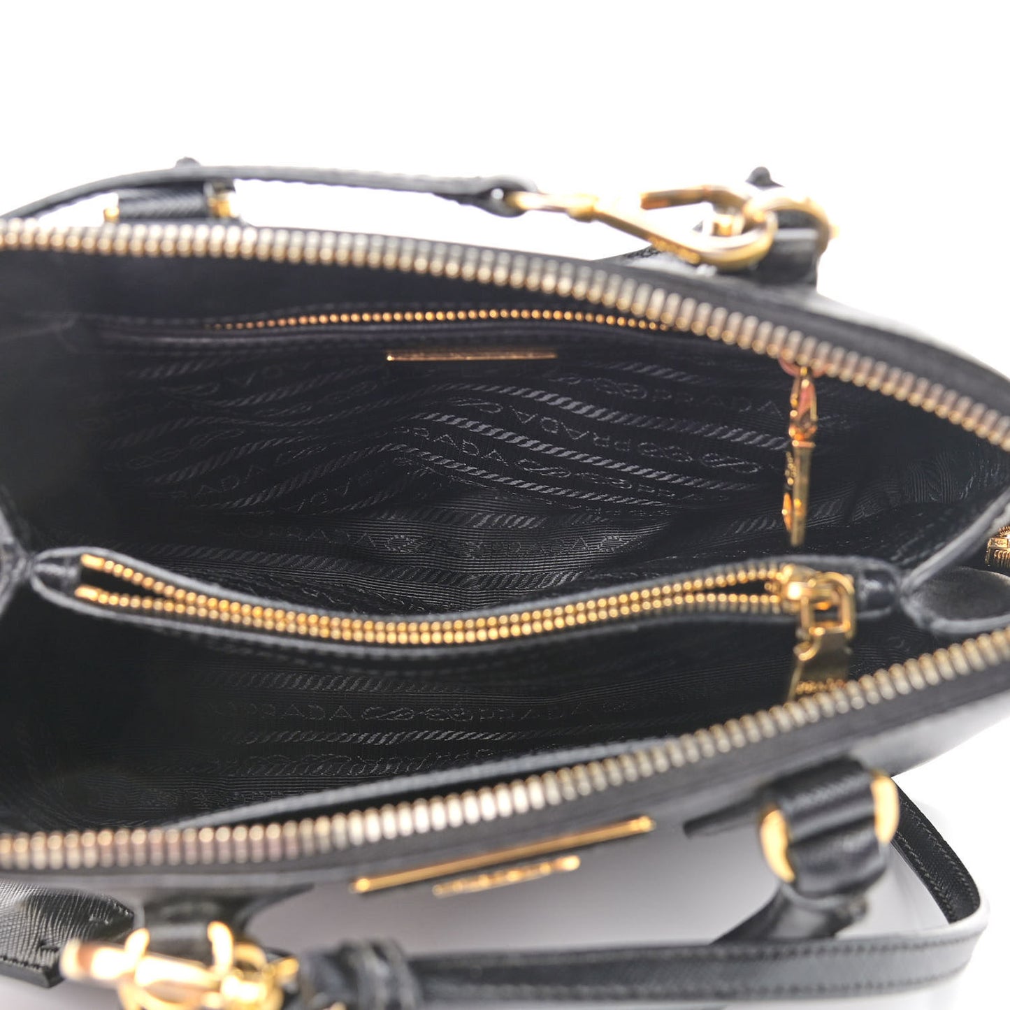 Saffiano Lux Small Promenade Tote Black