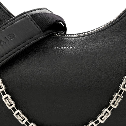 Givenchy Smooth Calfskin Small Moon Cut Out Shoulder Bag Black 8 of 13